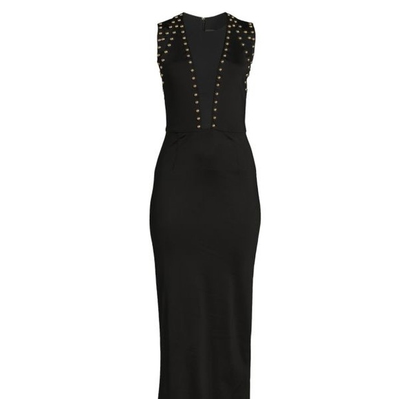 Biker inspired black dress